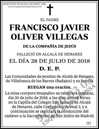 Francisco Javier Oliver Villegas